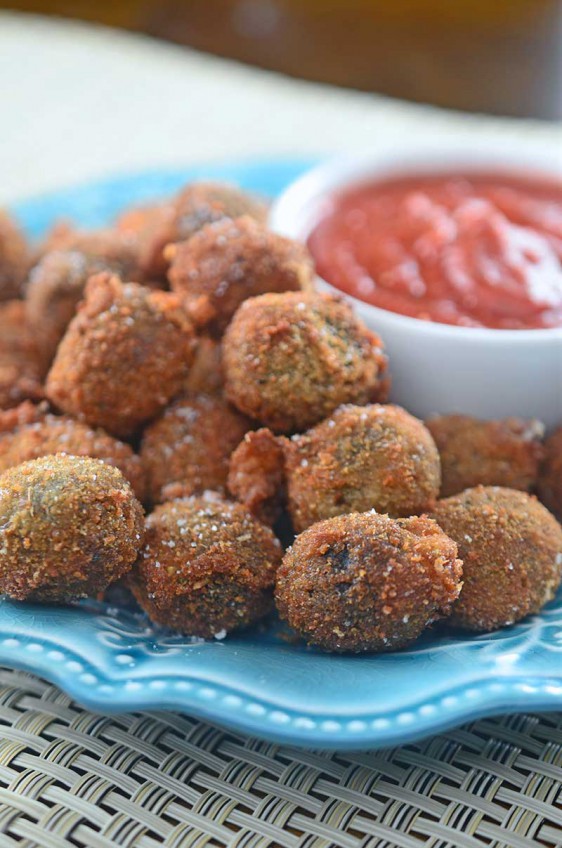 Crispy Mozzarella Stuffed Olives