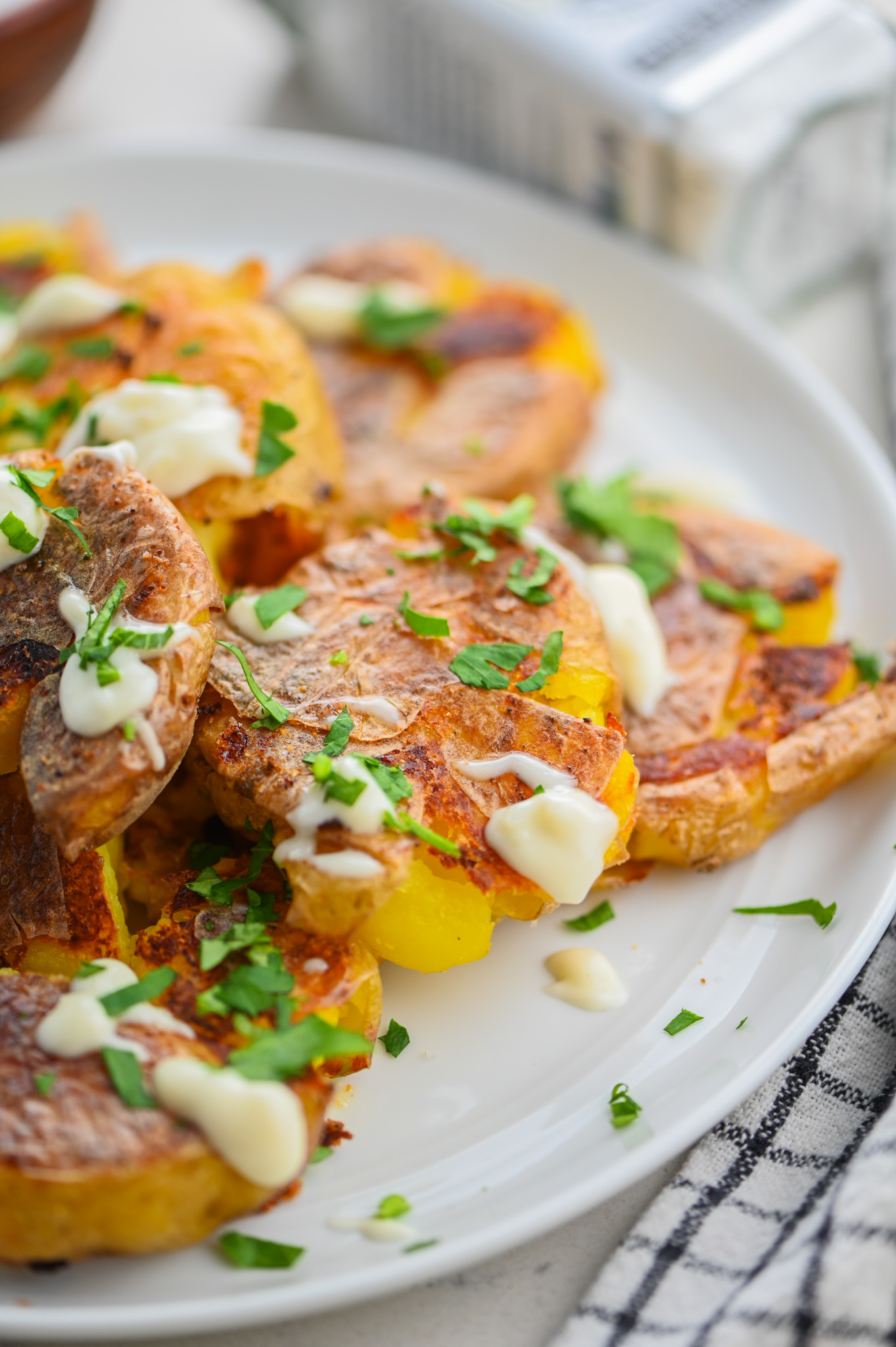 Crispy Truffle Smashed Potatoes