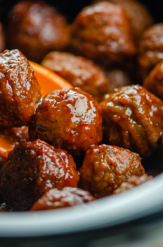 Crockpot Grape Jelly Meatballs