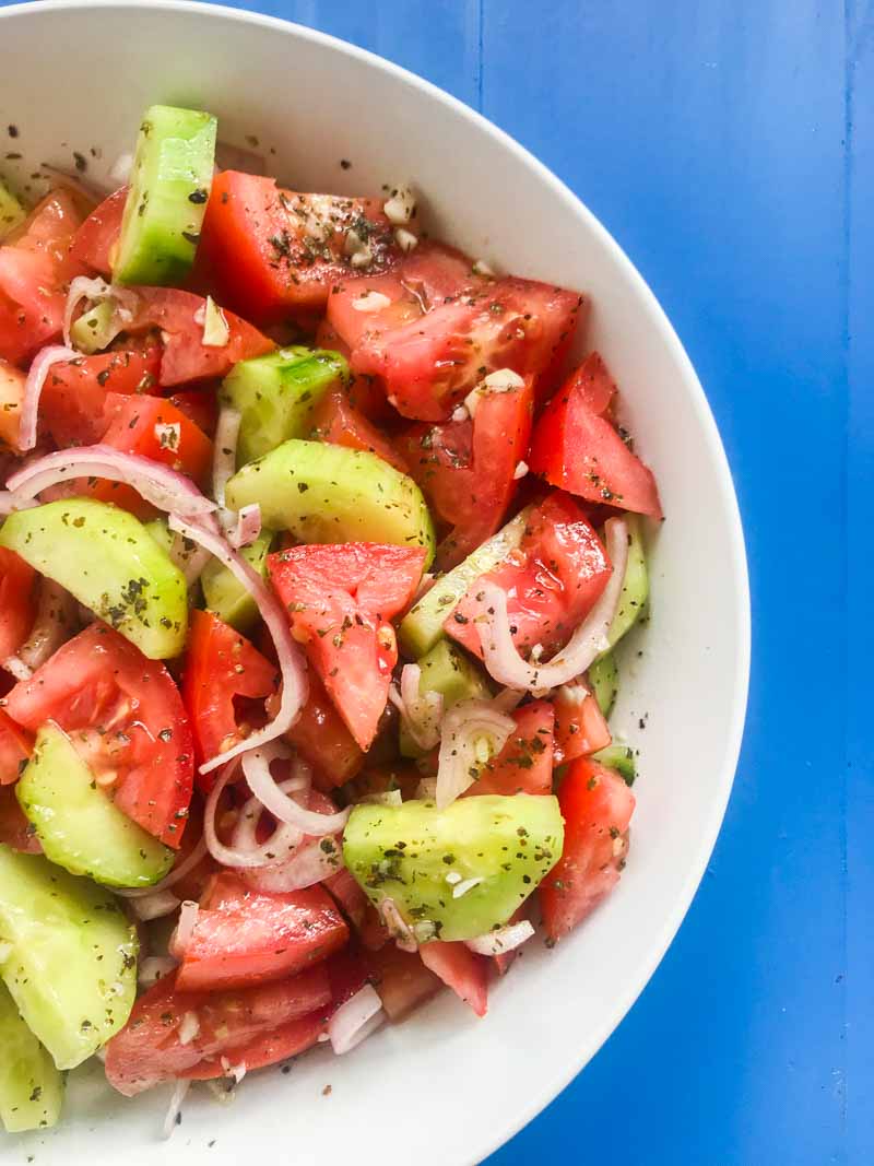 Cucumber Tomato Onion Salad