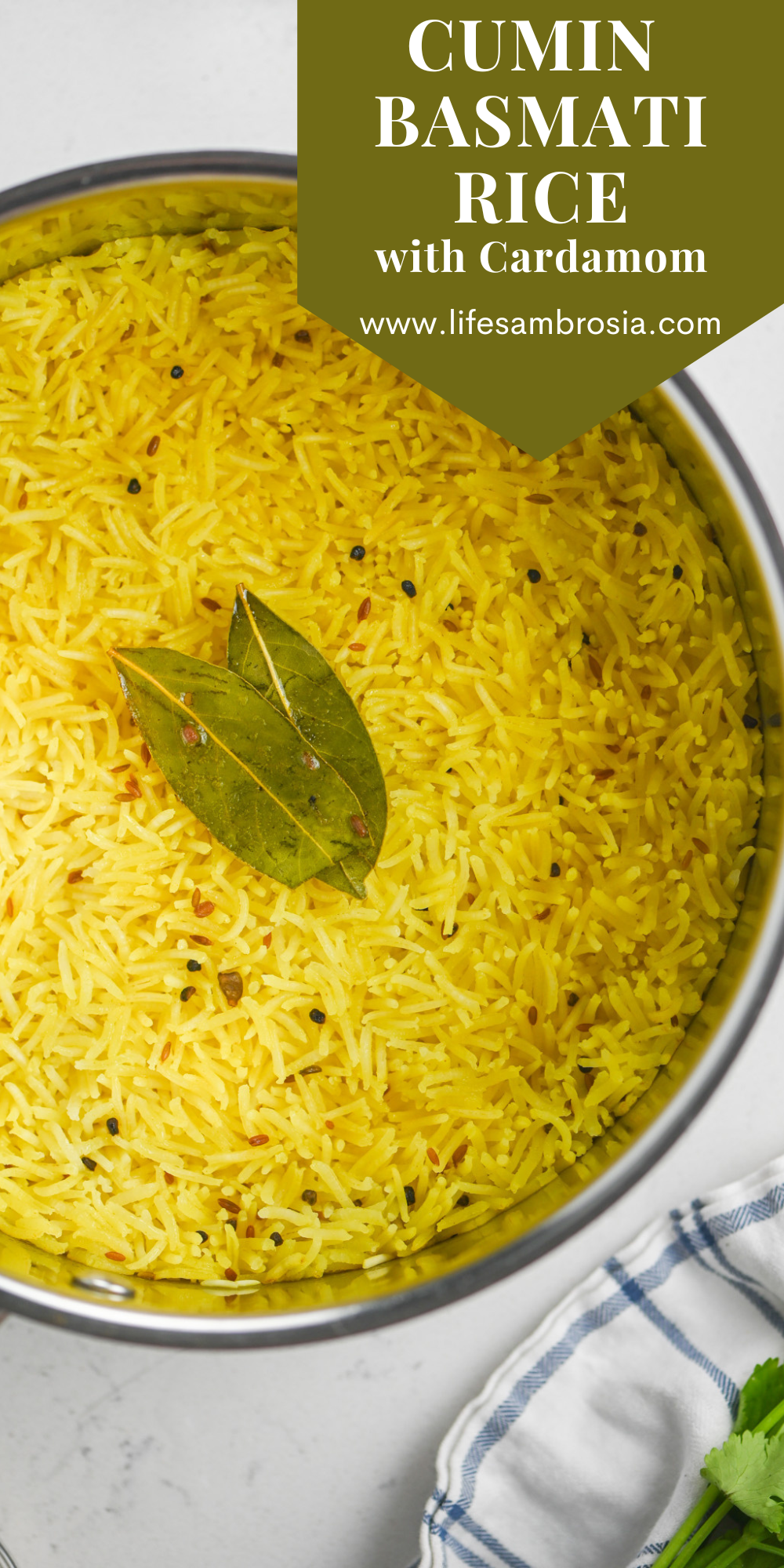 Cumin Basmati Rice with Cardamom — Pin this recipe
