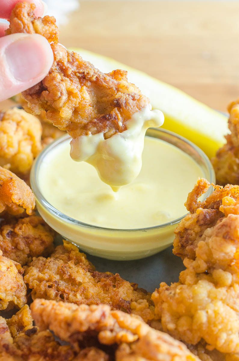 Dill pickle Popcorn Chicken.