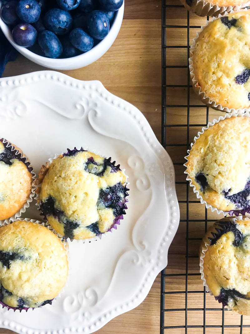 Easy blueberry muffins are a classic for a reason. Moist, tender and loaded with fresh blueberries. Great for breakfast or afternoon snacks. 