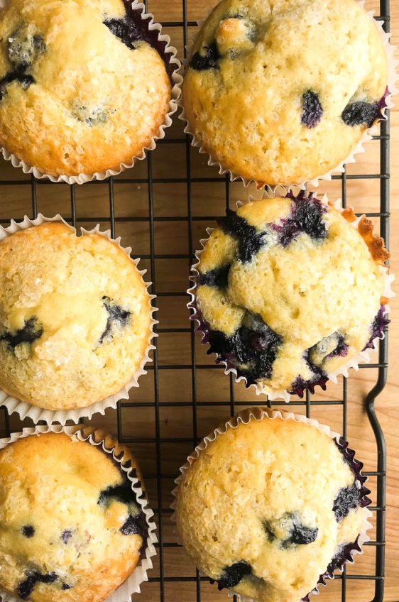 Easy blueberry muffins are a classic for a reason. Moist, tender and loaded with fresh blueberries. Great for breakfast or afternoon snacks. 