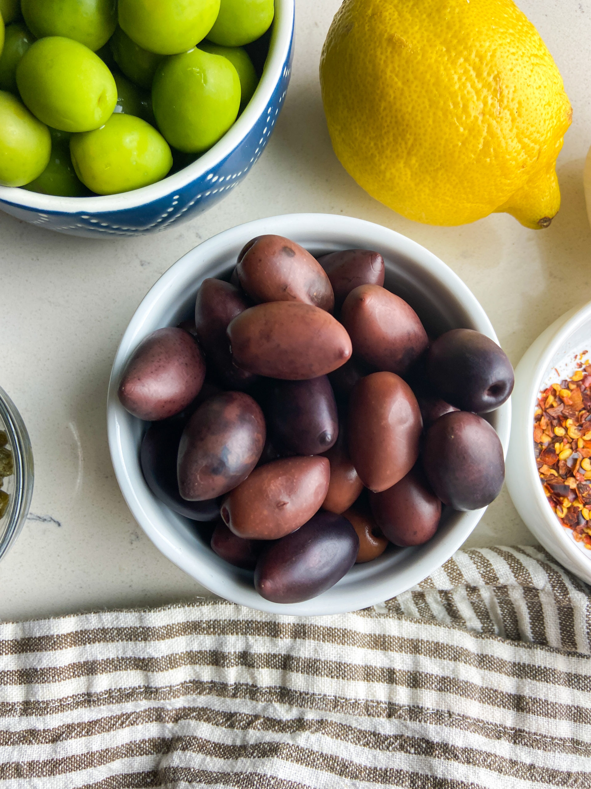 Bowl of Kalamata olives