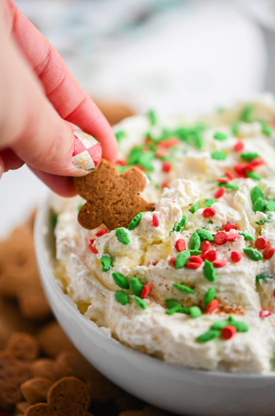 Eggnog Cheesecake Dip