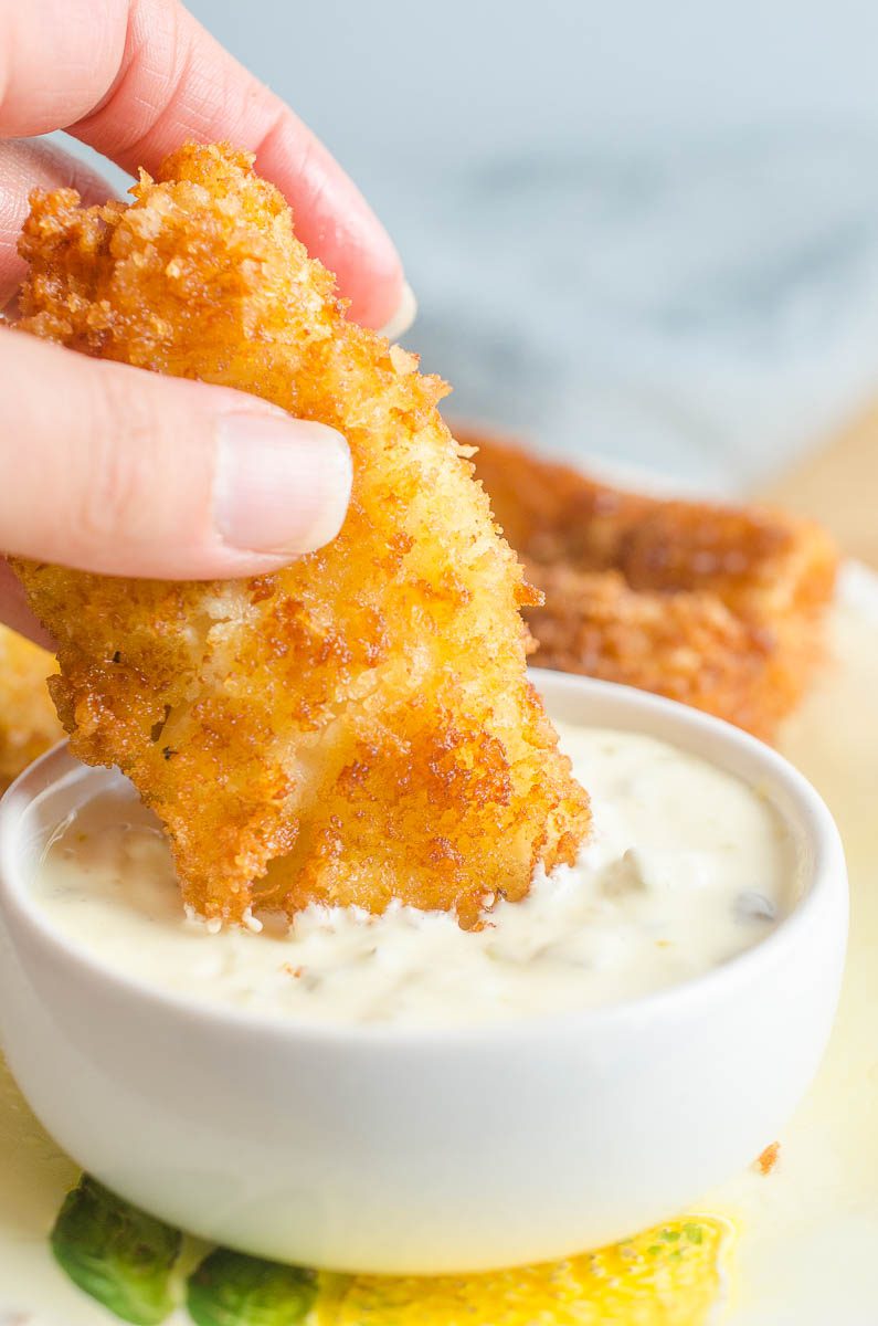 Fried Fish and Homemade Tartar Sauce