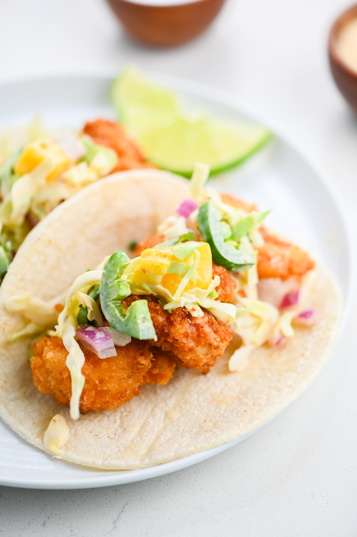 Fried Shrimp Tacos Shrimp Tacos with Slaw Life's Ambrosia