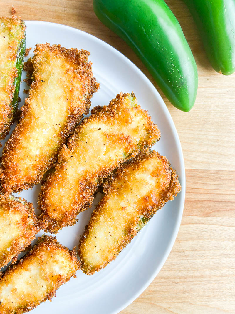 image of Fried Stuffed Jalapeño Poppers recipe by Life's Ambrosia
