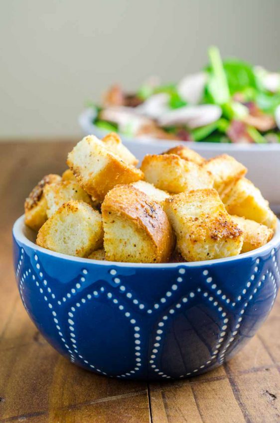 Garlic Parmesan Croutons