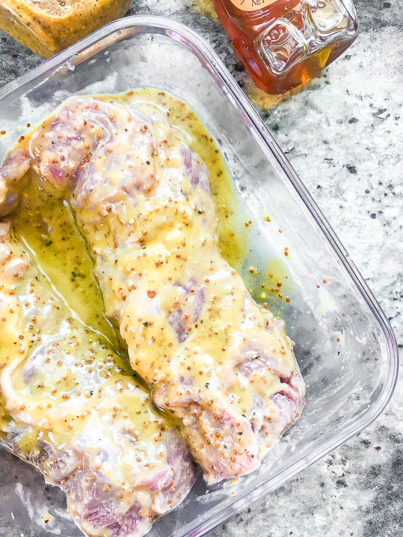 Marinating pork tenderloin