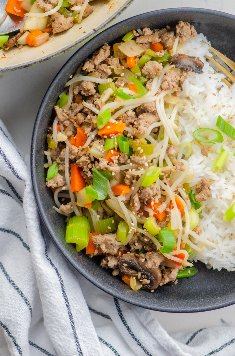 Ground Turkey Stir Fry Recipe | Egg Roll in a Bowl | Life's Ambrosia