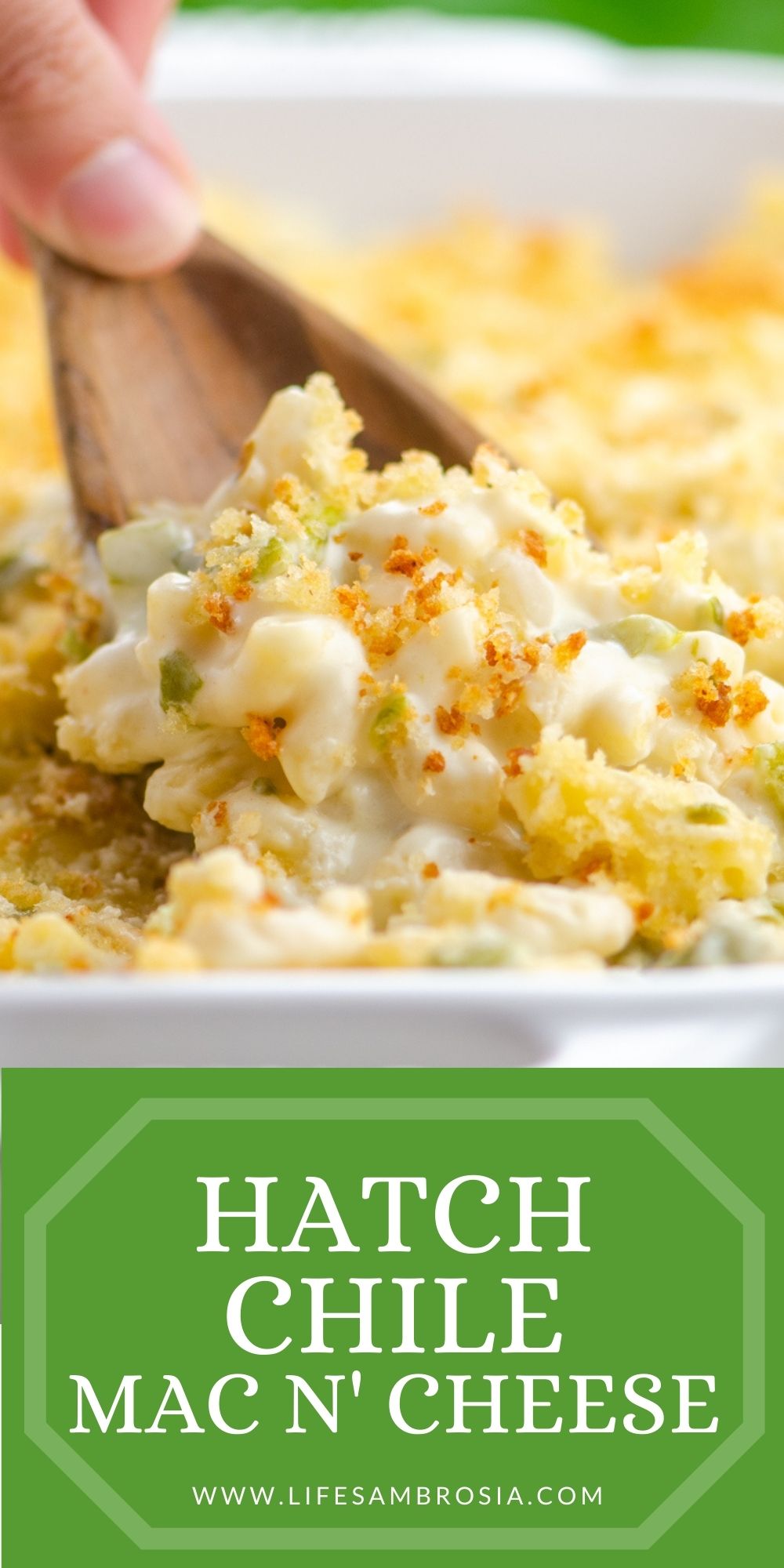 Roasted Hatch Chile Mac and Cheese Life's Ambrosia