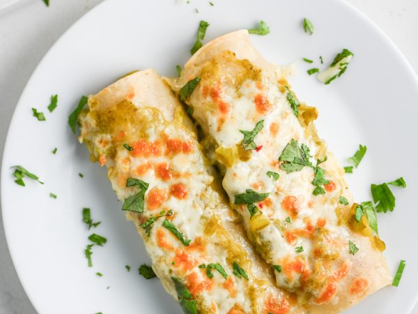Hatch Chile and Bean Enchiladas