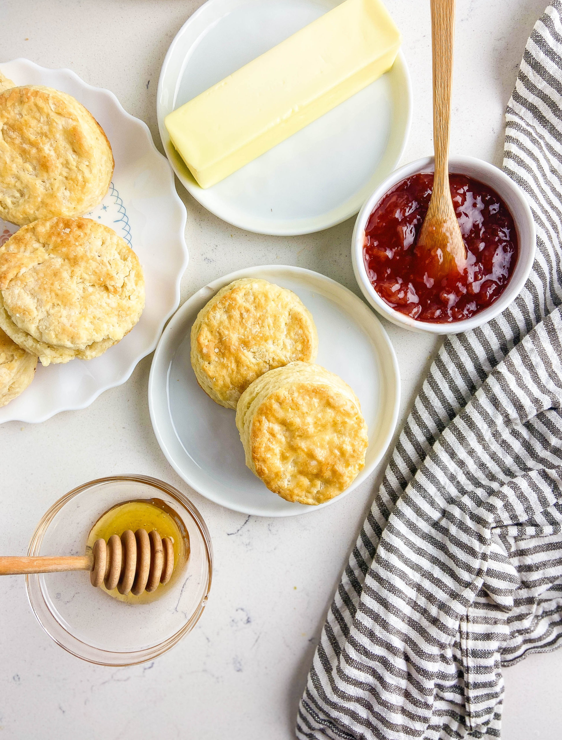 Overhead photo of biscuits. 