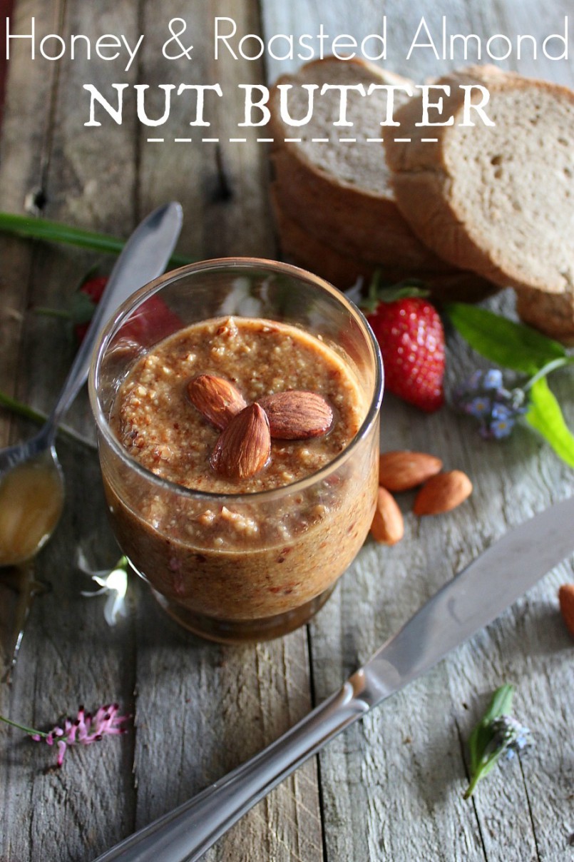 Honey and Roasted Almond Nut Butter is the perfect combination of sweet, salty and nutty goodness!