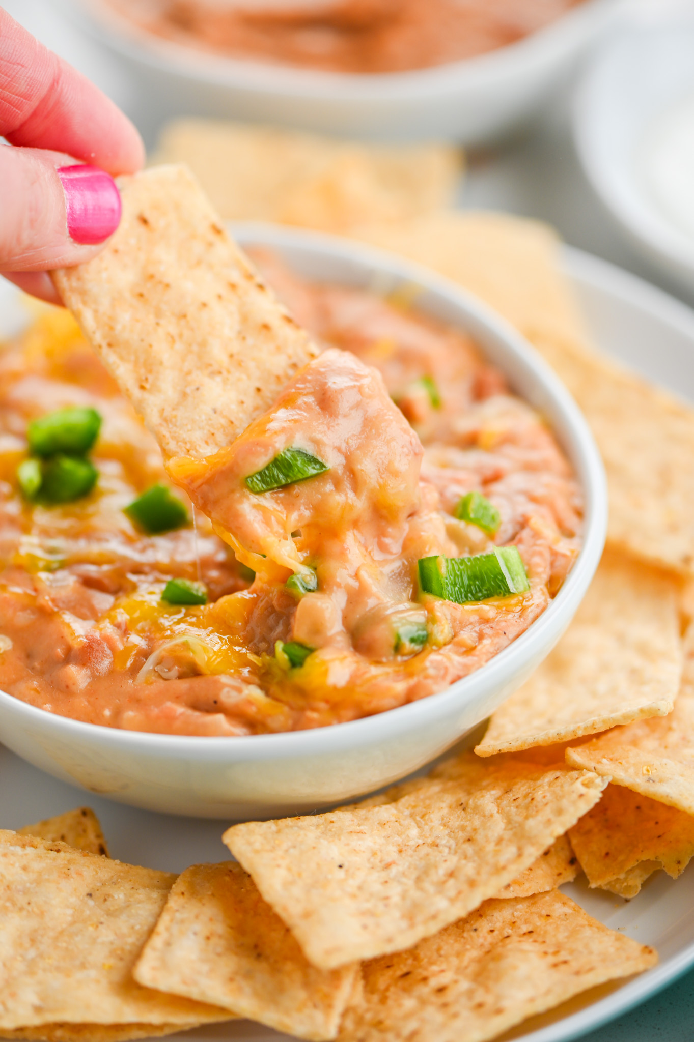 Hot Bean and Cheese Dip Life's Ambrosia