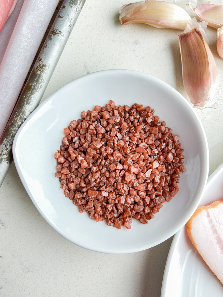 Overhead photo of Hawaiian red sea salt