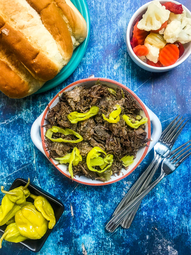 The BEST Italian Beef is perfect for game day!