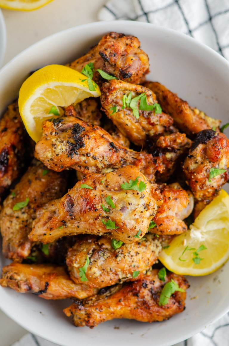 Grilled Lemon Pepper Chicken Wings Recipe Life's Ambrosia
