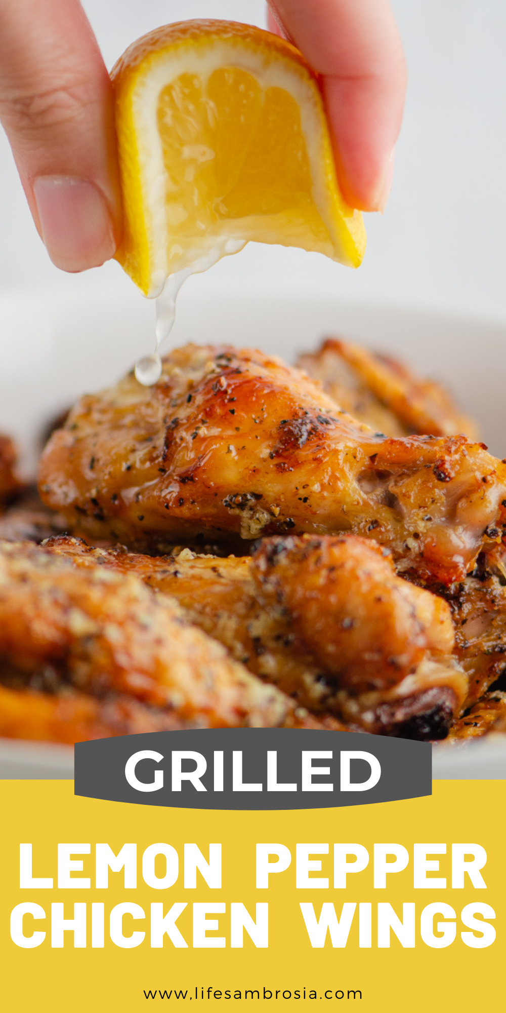 Grilled Lemon Pepper Chicken Wings Recipe Life's Ambrosia