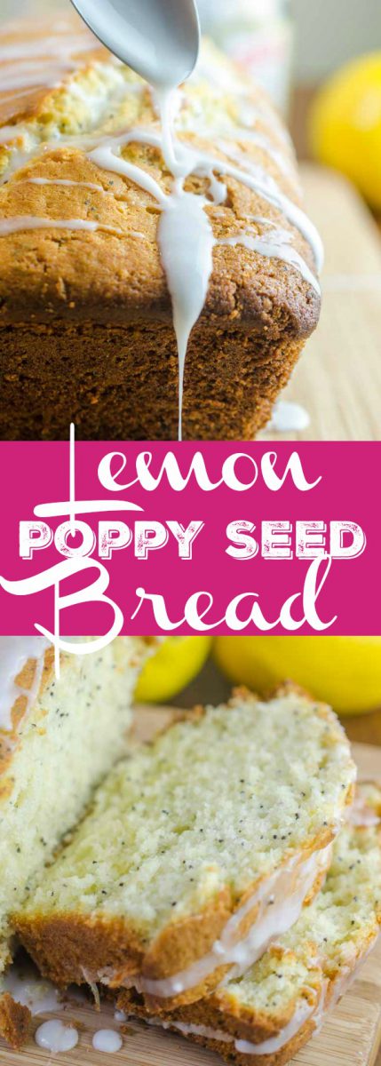 This Lemon Poppyseed Bread is the perfect spring time dessert. It works well for brunches, breakfasts on the go and your afternoon coffee break! 