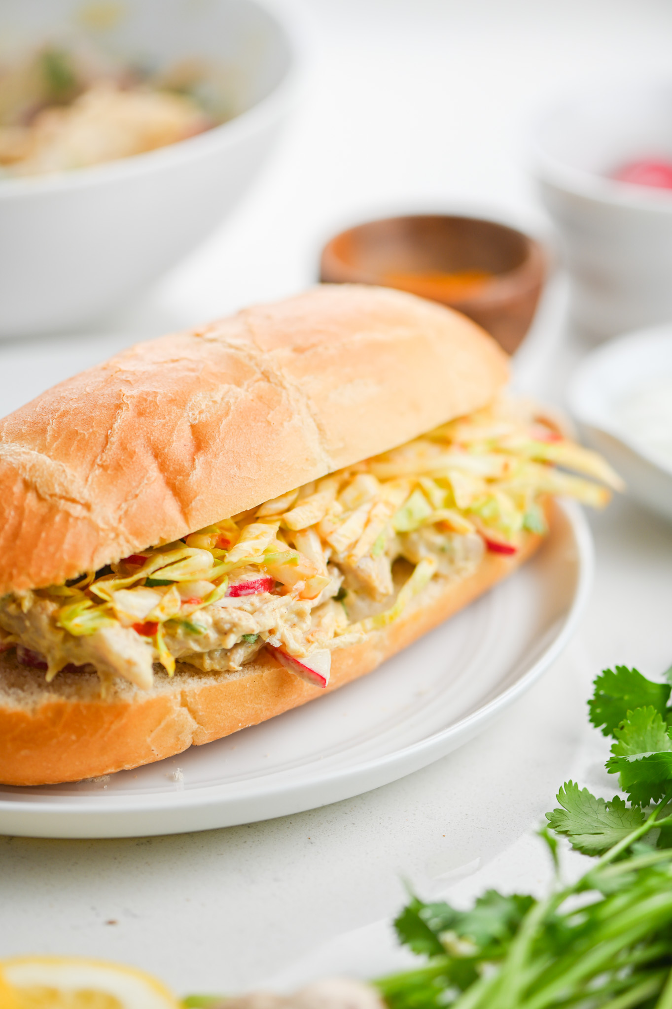 Moroccan Chicken Salad Sandwich