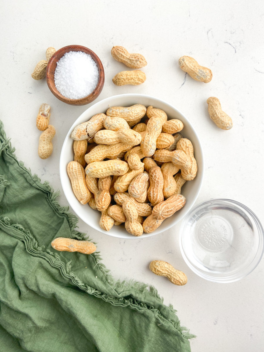 Oven roasted peanut ingredients. 