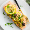 Oven Roasted Salmon with Olives - Life's Ambrosia