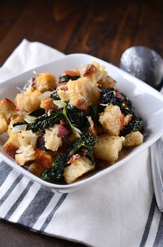 Parmesan, Bacon and Kale Stuffing
