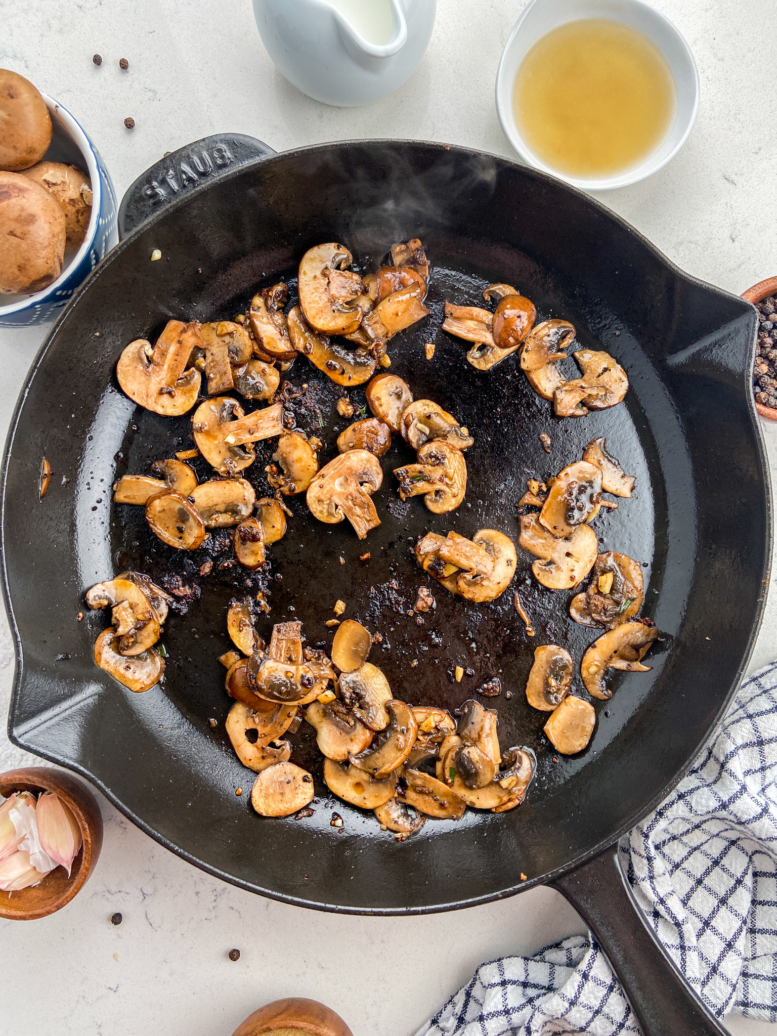 Peppercorn Sirloin Steak with Mushroom Sauce Life's Ambrosia