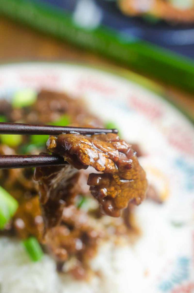 Pressure Cooker Mongolian Beef is tender, full of flavor and can be made in a flash. It is a must make for pressure cooker users!