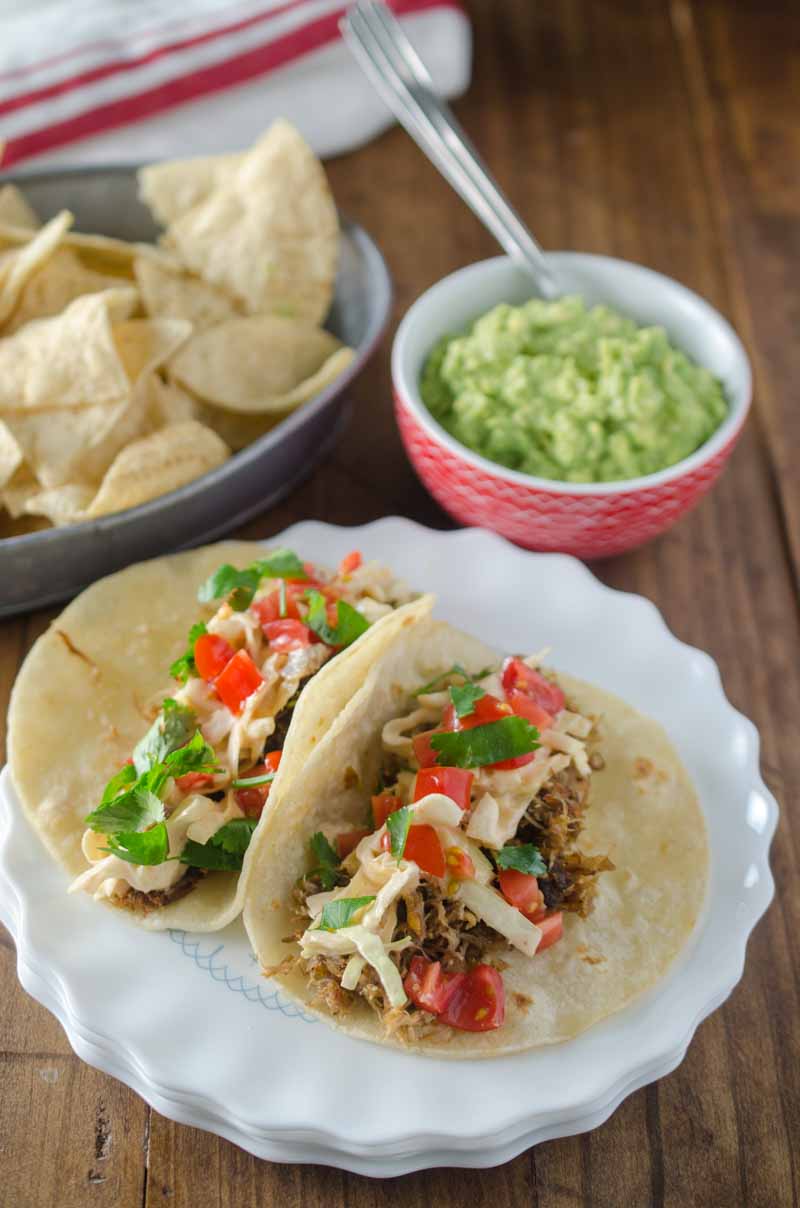 Pulled Pork Tacos with Chipotle Slaw Life's Ambrosia