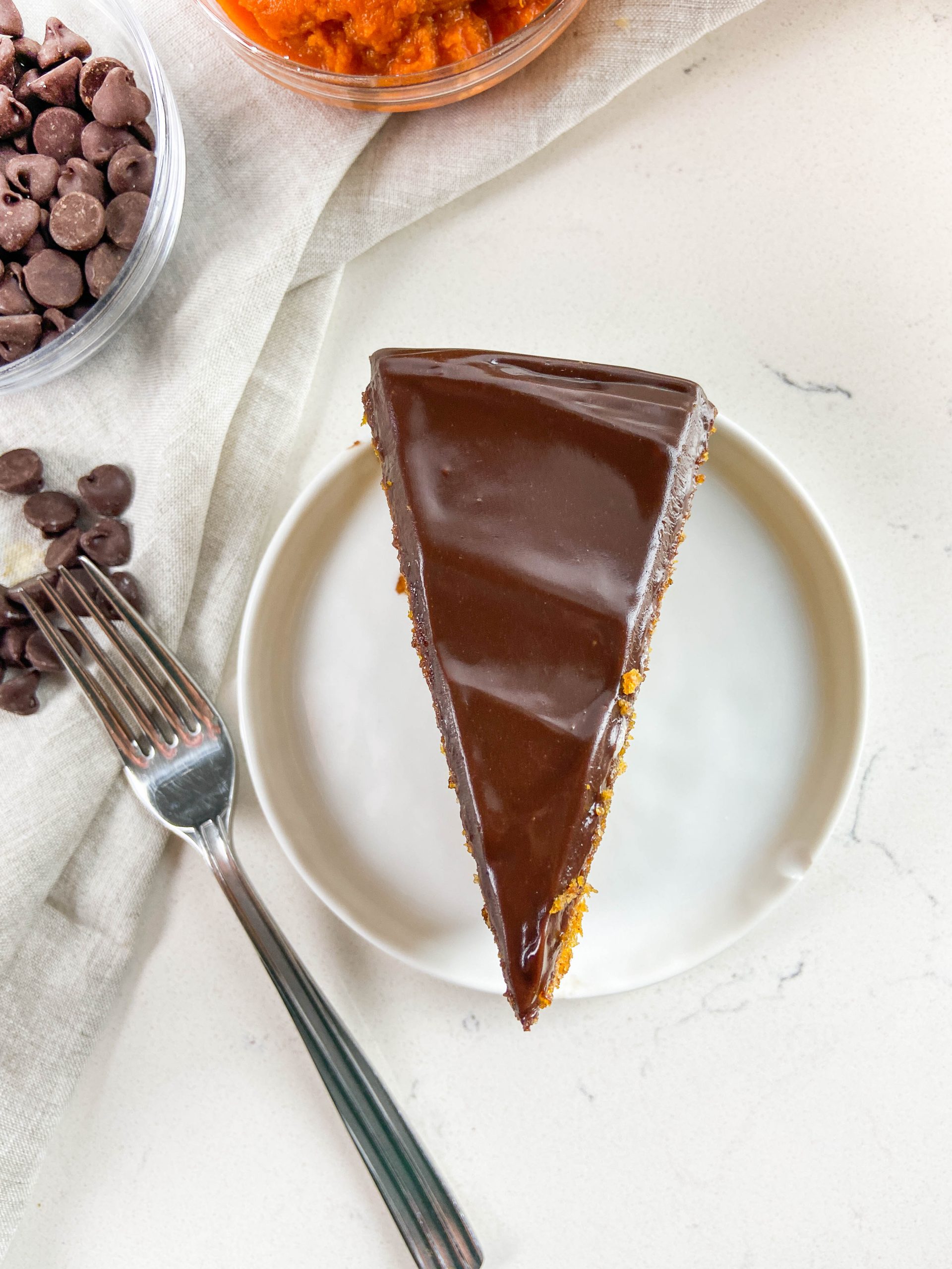 Pumpkin Cake with Chocolate Ganache