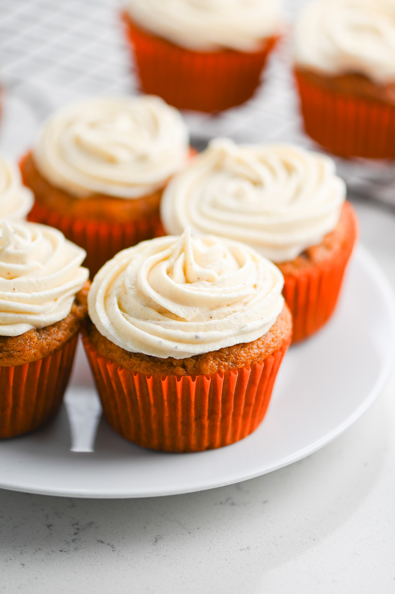 Pumpkin Cupcakes with Browned Butter Maple Frosting