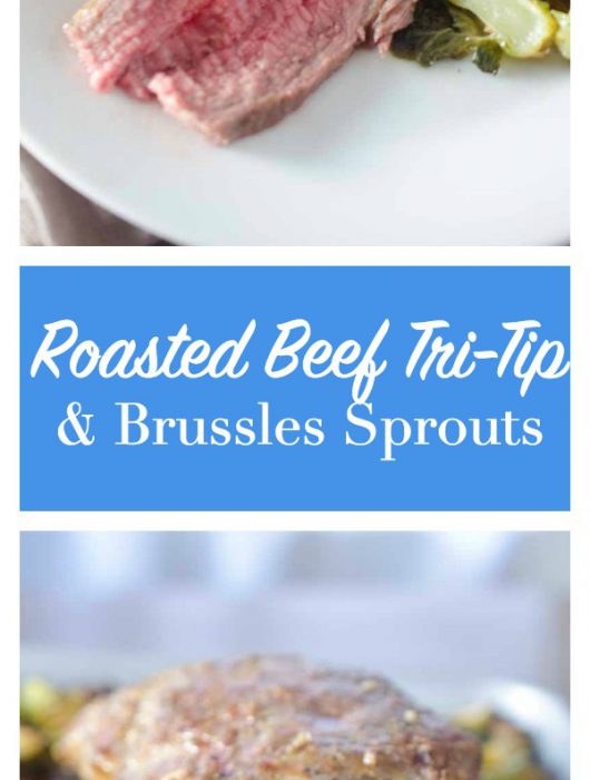 One Pan Roasted Beef TriTip & Brussels Sprouts Life's Ambrosia
