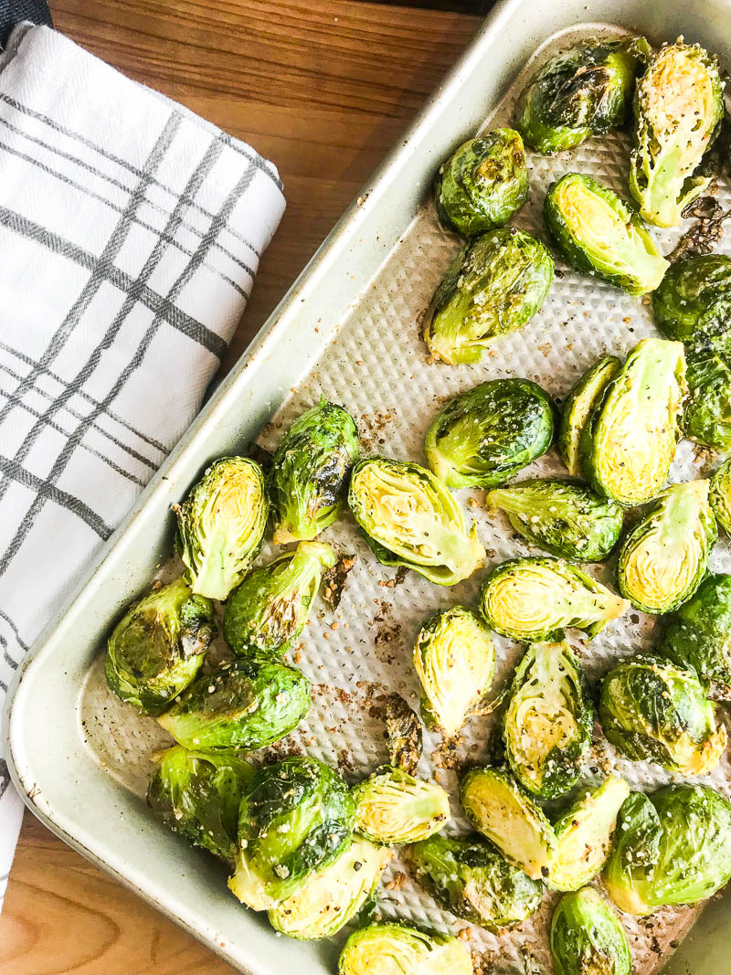 Roasted Brussel Sprouts with Parmesan