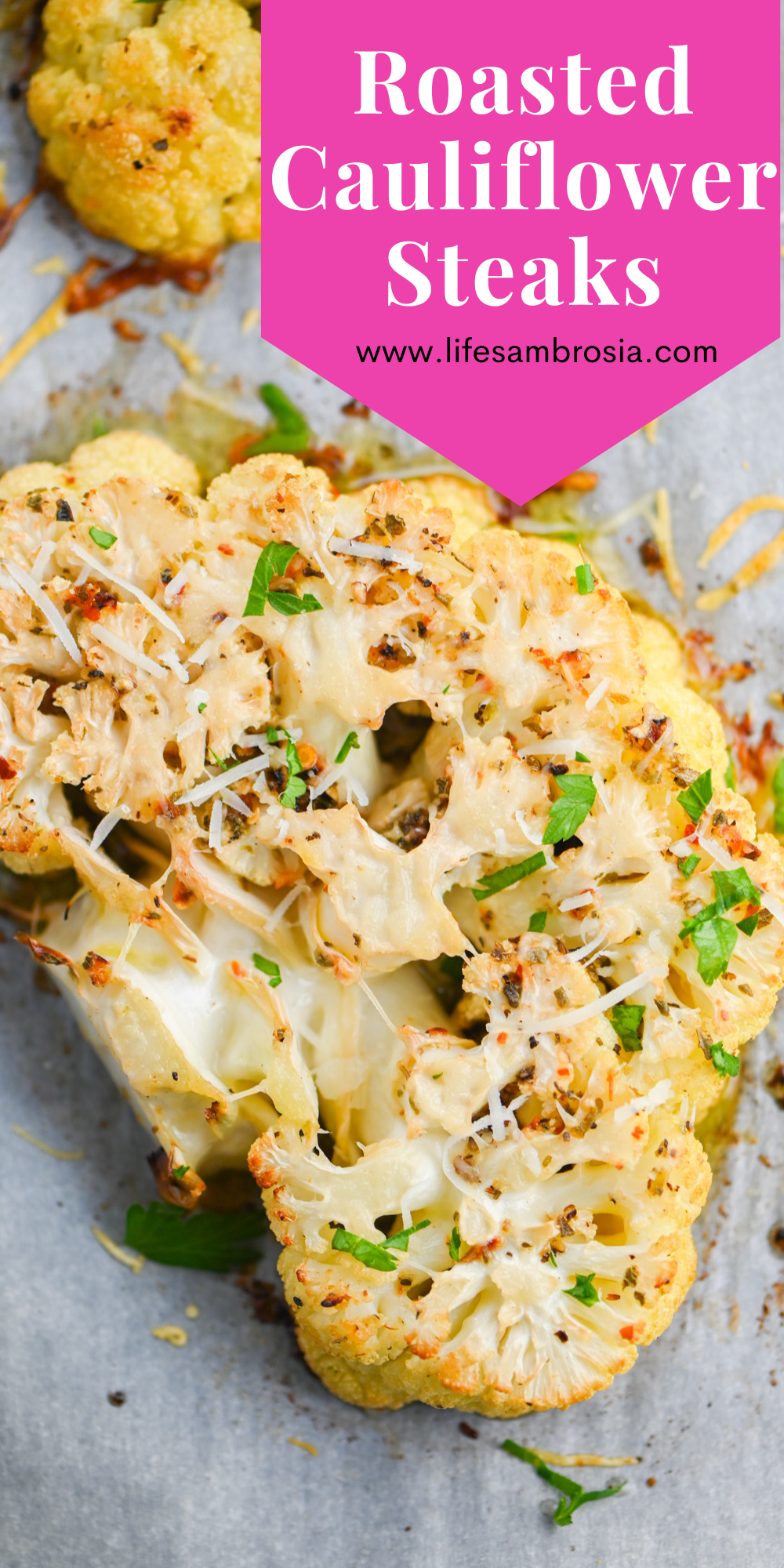 Roasted Cauliflower Steaks Recipe | Life's Ambrosia