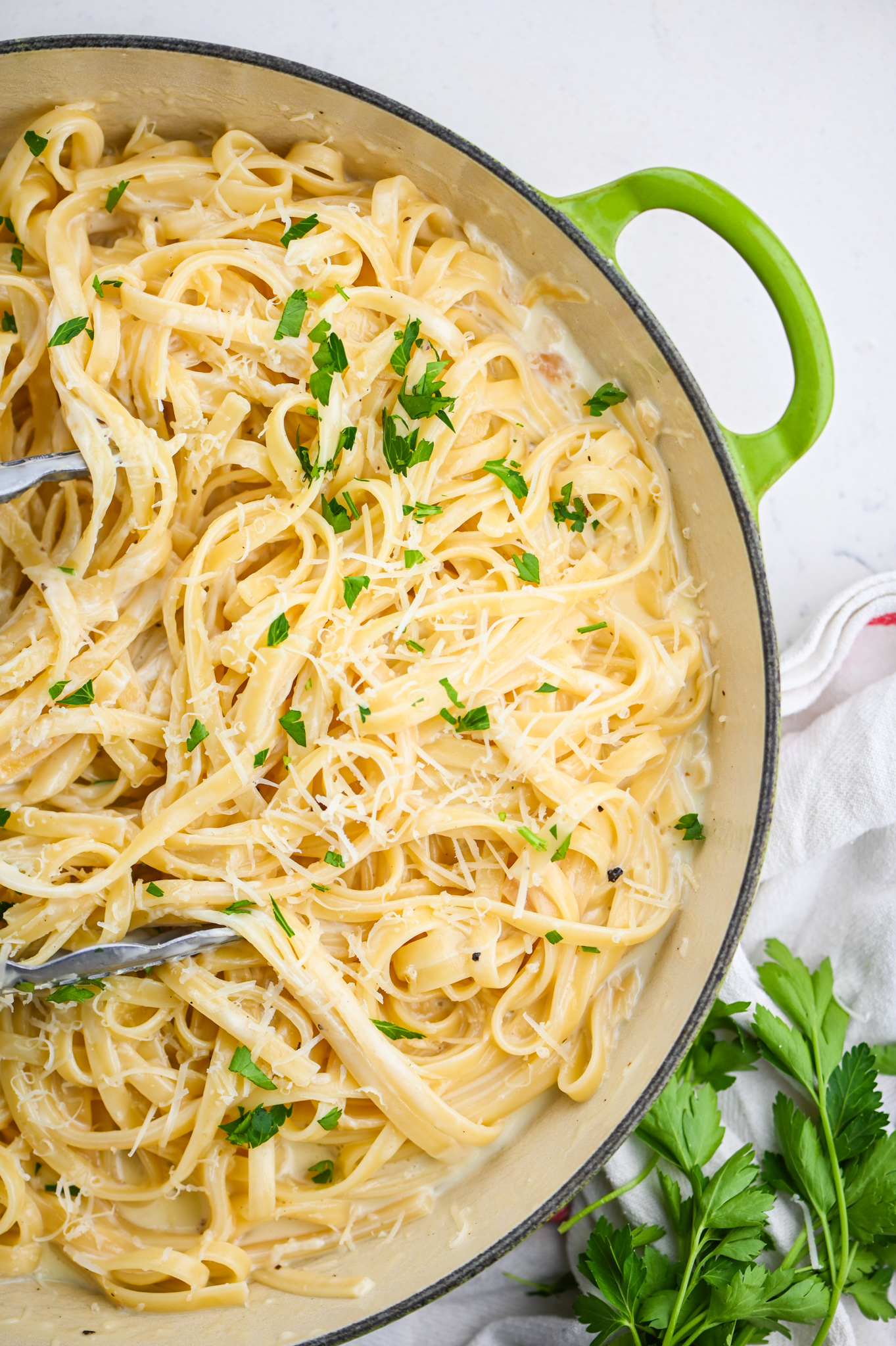 Roasted Garlic Fettuccine Alfredo