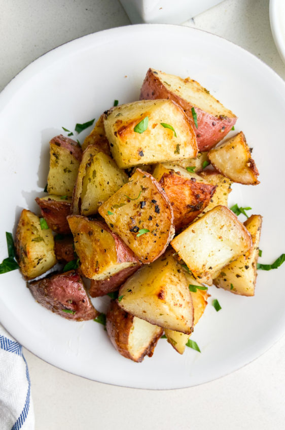 Roasted Whole Baby Potatoes with Rosemary Recipe and Video - Eat Simple Food