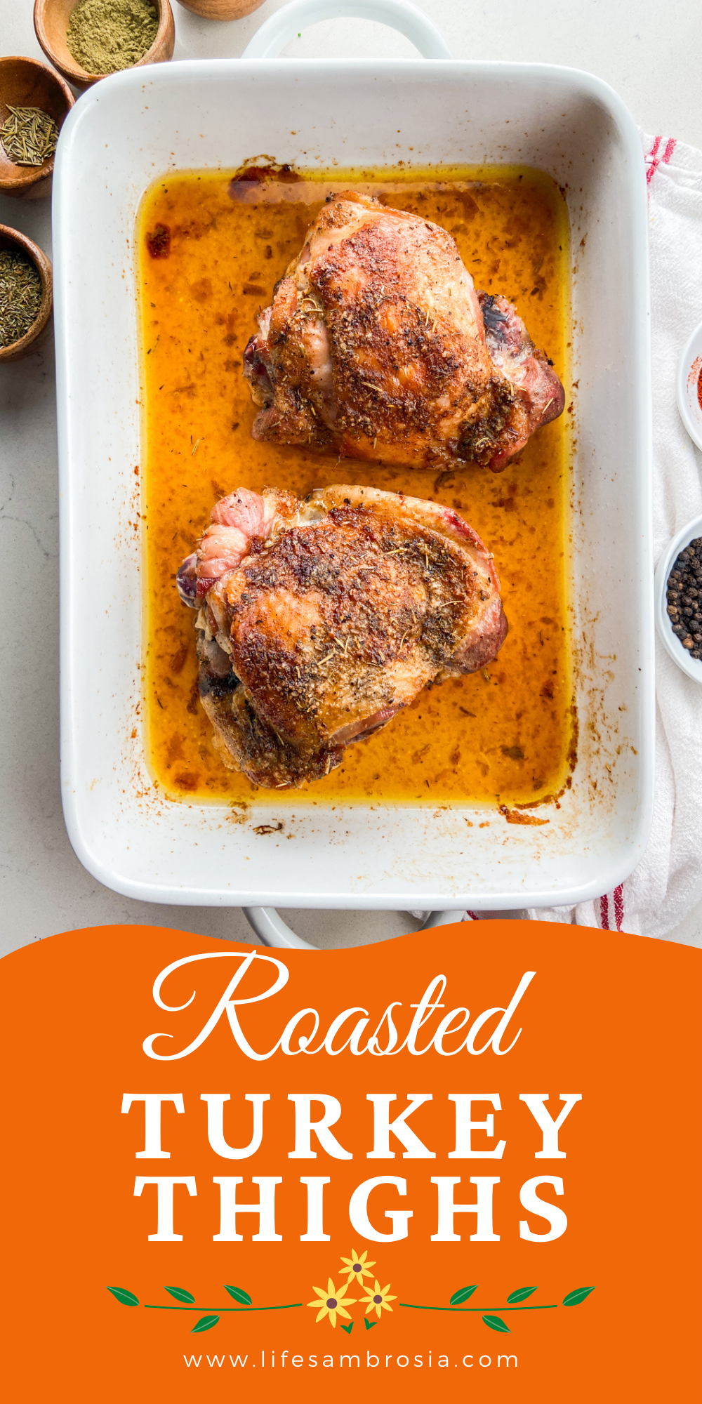 Roasted Turkey Thighs Life's Ambrosia
