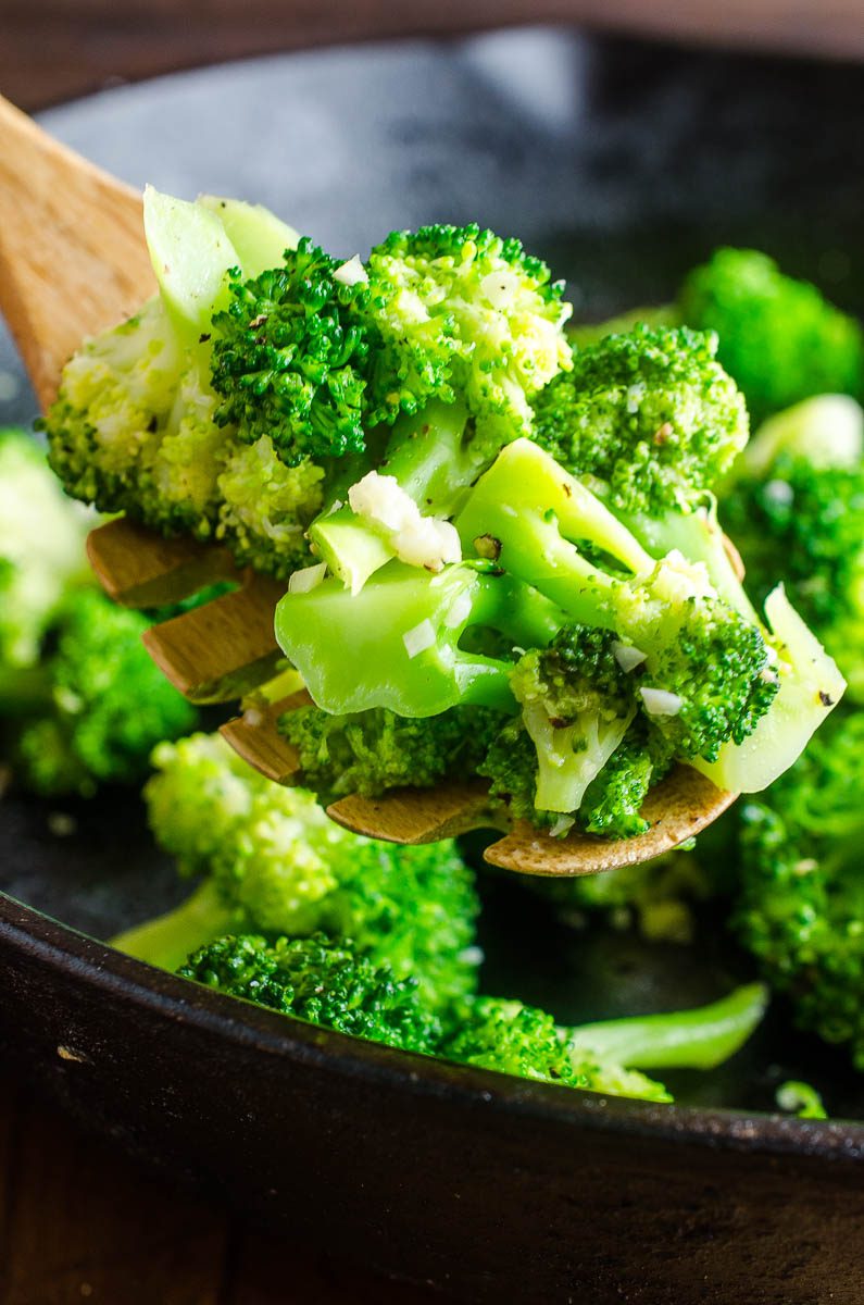 Quick and easy sautéed broccoli is the perfect weeknight side dish. Broccoli so flavorful and tender, even the kiddos will ask for more! 