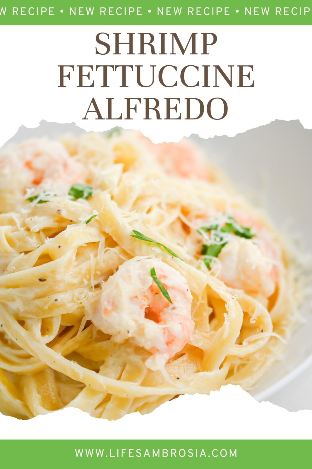 Shrimp Fettuccine Alfredo - Life's Ambrosia