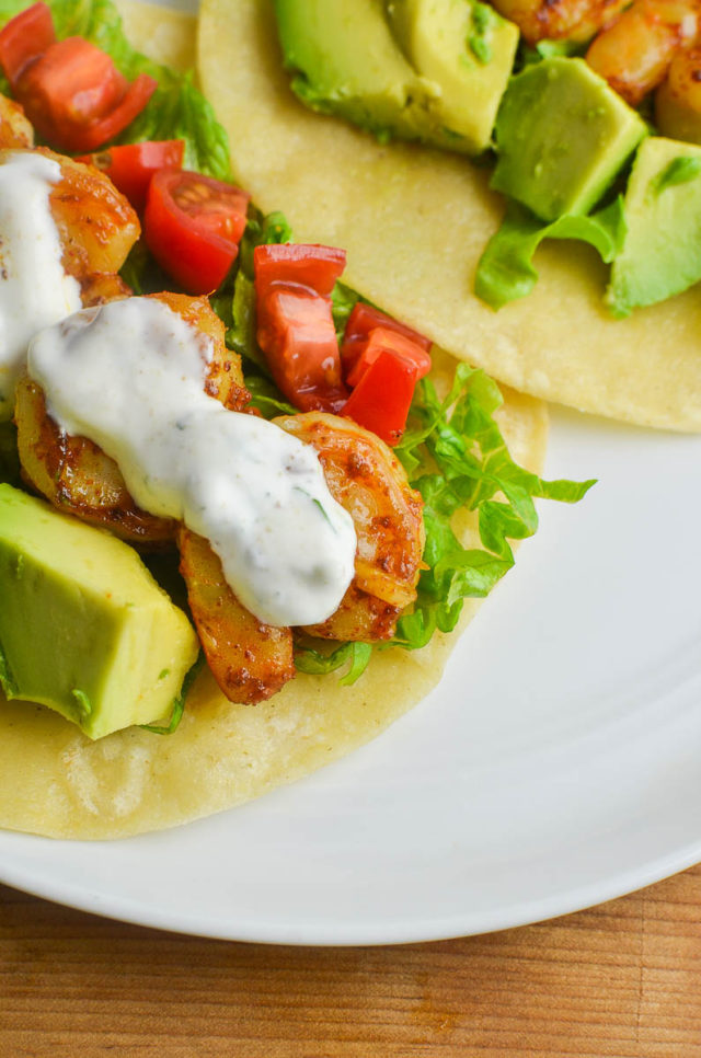 Shrimp Tacos with Cilantro Lime Sauce Recipe {VIDEO} Life's Ambrosia