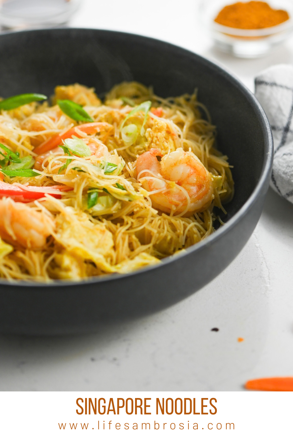Singapore Noodles — Pin this recipe