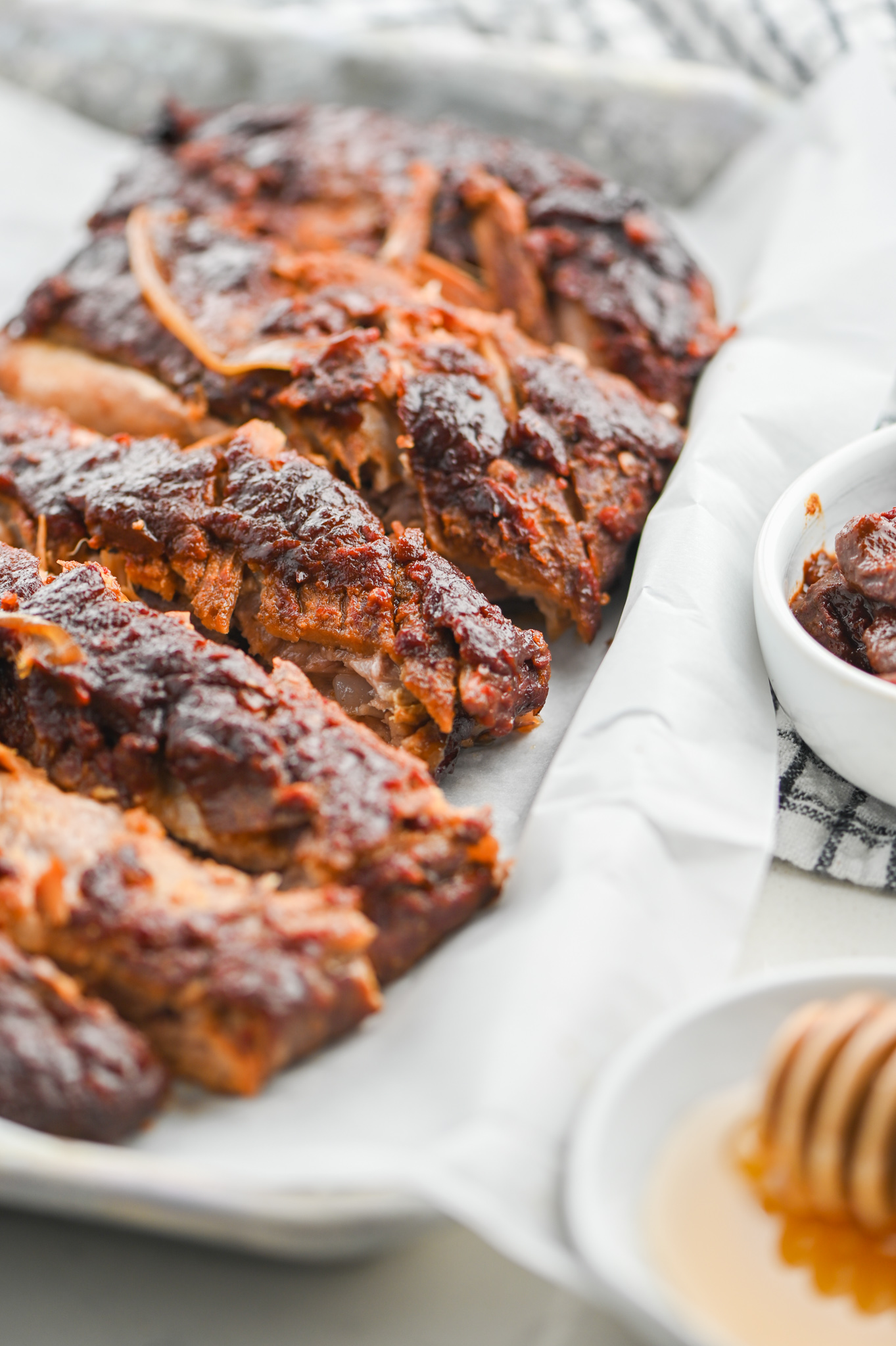 Slow Cooker Pork Ribs with Honey Chipotle BBQ Sauce Life's Ambrosia