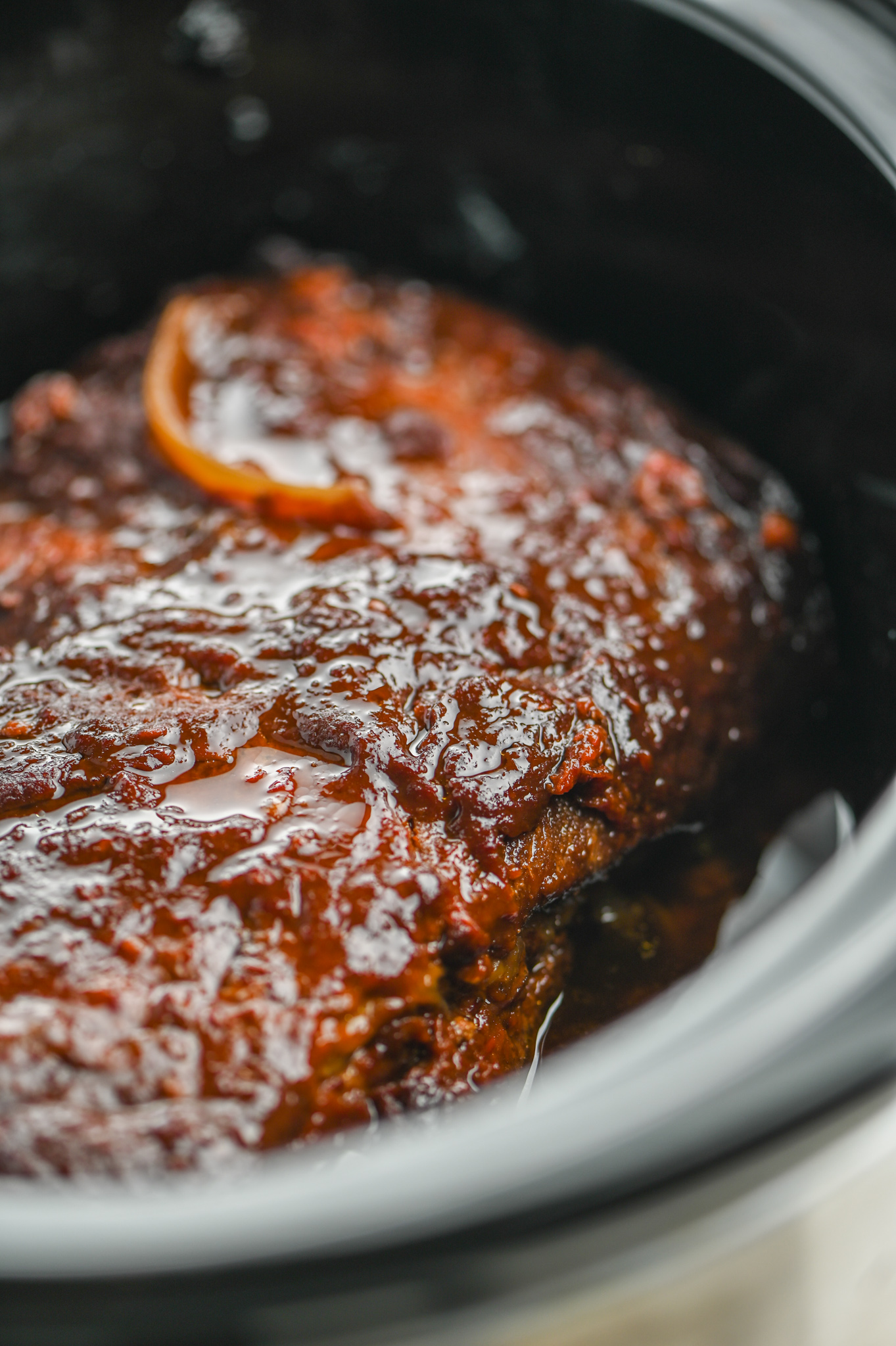 Slow Cooker Pork Ribs with Honey Chipotle BBQ Sauce Life's Ambrosia