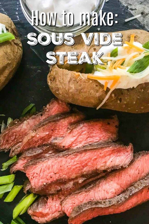 How to Sous Vide Flat Iron Steak. The technique of cooking sous vide steak provides you with a perfectly cooked steak every time. It's incredibly easy and makes the most flavorful steak. #sousvide #steak #flatironsteak #beef