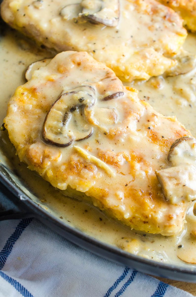 Southern Fried Pork Chops with Mushroom Gravy