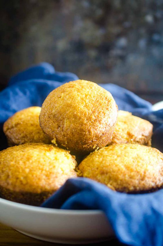 Sweet Cornbread Muffins are tender, moist and have a hint of sweetness. They are a classic for a reason! Serve them with your favorite soup, chili or as a side dish for your holiday meal. 